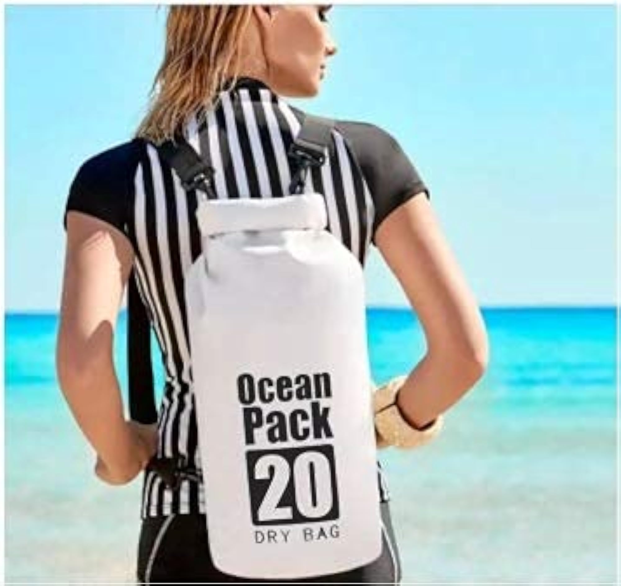 Bilvina Waterproof PVC Dry Bag Sack, 20 Litre, Multi Color